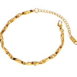 Khaai Studio Chunky armbånd i forgyldt stål