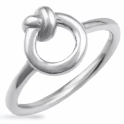 Knude ring i sølv