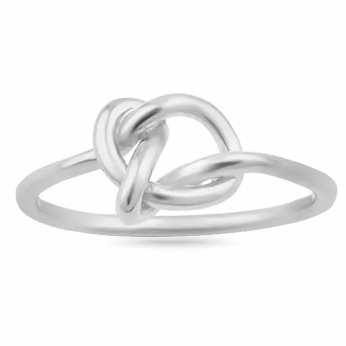 Knude ring i sølv