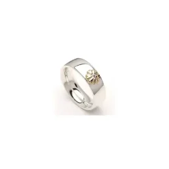 Kollektionsprøve blomster zirkon ring i sølv