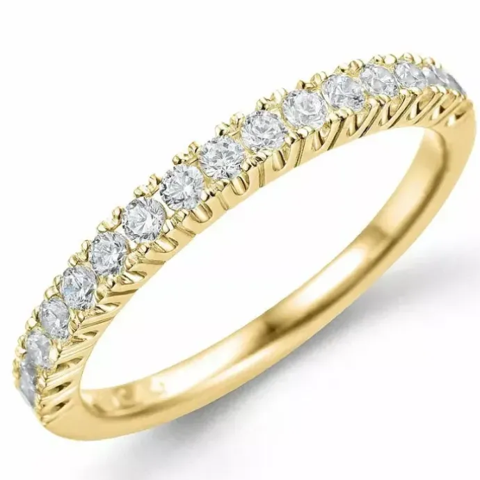 Kollektionsprøve diamant alliancering i 14 karat guld 0,40 ct