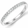 Kollektionsprøve diamant alliancering i 14 karat hvidguld 0,15 ct