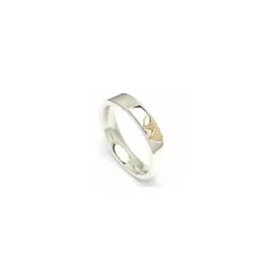 Kollektionsprøve ring i sølv og alm. guld