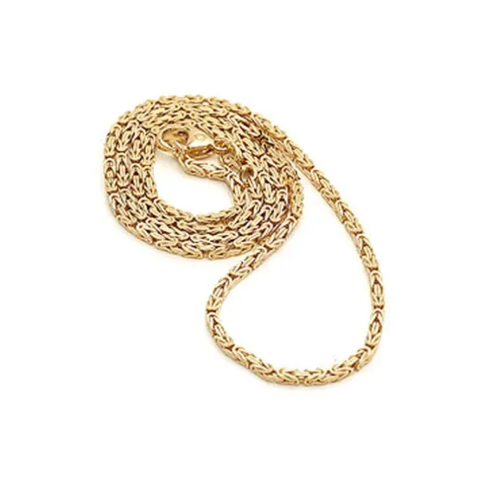 Kongearmbånd i 14 karat guld 18,5 cm x 4,0 mm