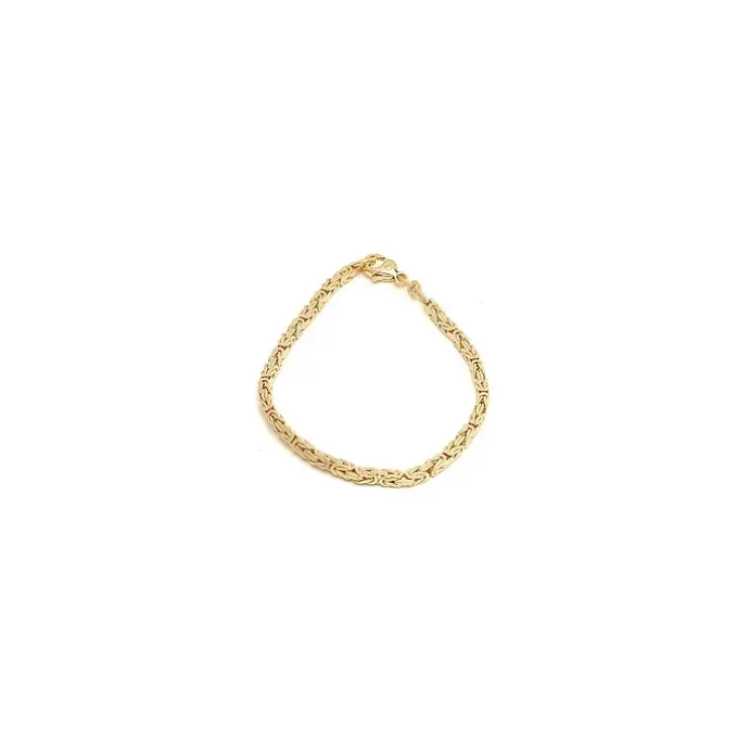 Kongearmbånd i 8 karat guld 21 cm x 2,8 mm