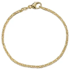 Kongearmbånd i 14 karat guld 21 cm x 1,8 mm