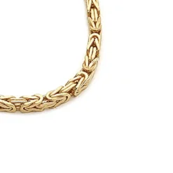 Kongearmbånd i 14 karat guld 21 cm x 4,0 mm