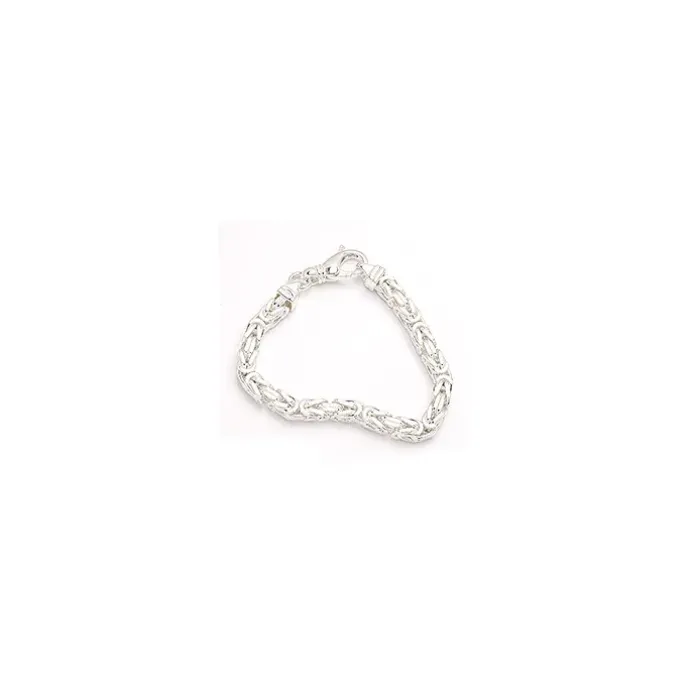 Kongearmbånd i sølv 23 cm x 5,6 mm