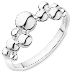 Kugle ring i sølv - Bubbly Pure