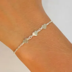 Lille hjerte armbånd i sølv