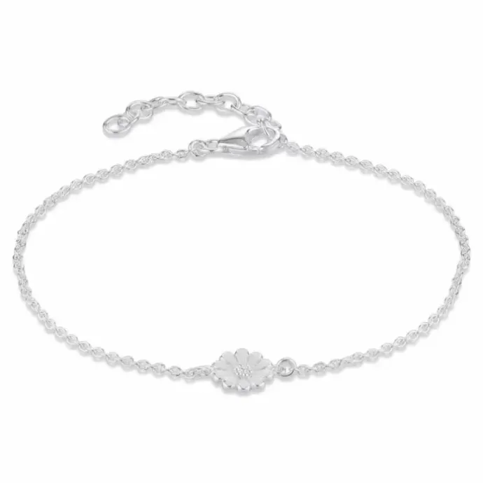 Marguerit armbånd i rhodineret sølv - Maggie