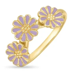 Marguerit lilla ring i forgyldt sølv - Maggie