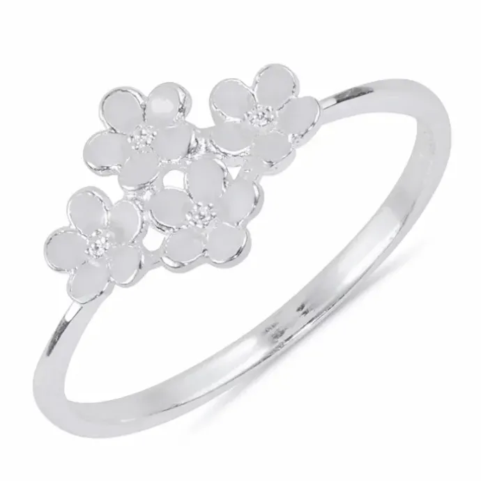 Marguerit ring i sølv - Majse