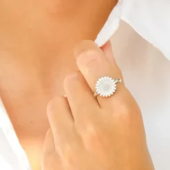 Marguerit ring i sølv - Matilda