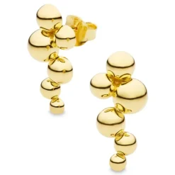 Multifarvet zirkon ring i forgyldt sølv - Bubbly Twist