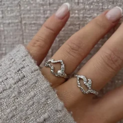 Nava Doris justerbar ring i sølv