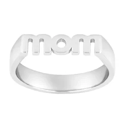 Nordahl Andersen Mom ring i rhodineret sølv