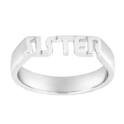 Nordahl Andersen sister ring i rhodineret sølv