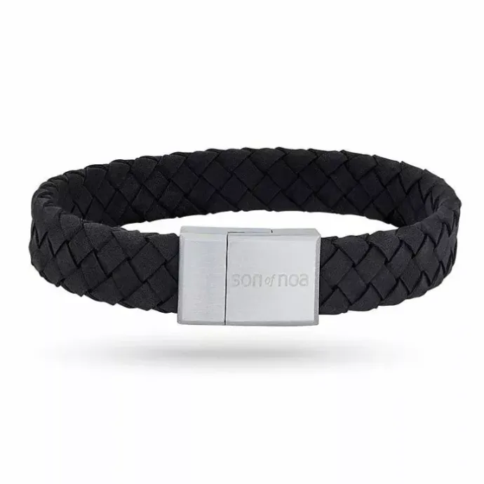 Nordahl andersen sort armbånd i læder