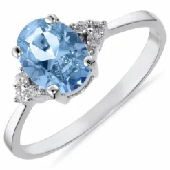 Oval ring i sølv