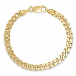 Panserarmbånd i forgyldt sølv 18,5 cm x 4,3 mm