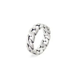 Panzer ring i sølv