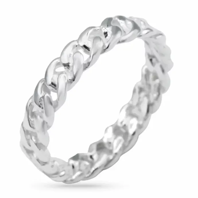 Panzer ring i sølv