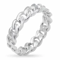 Panzer ring i sølv
