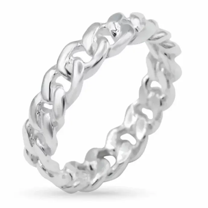 Panzer ring i sølv