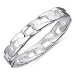 Panzer ring i sølv