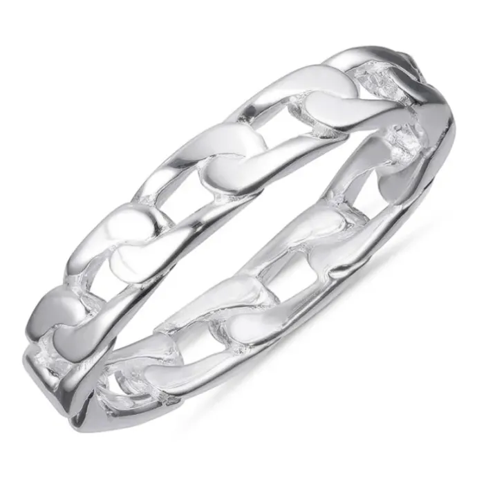 Panzer ring i sølv