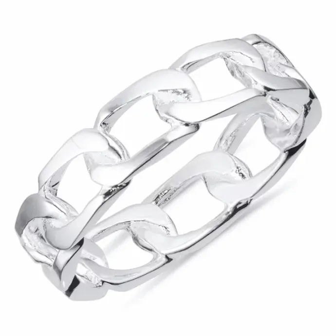 Panzer ring i sølv