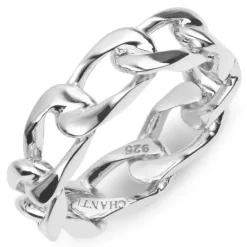 Panzer ring i sølv