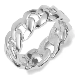 Panzer ring i sølv