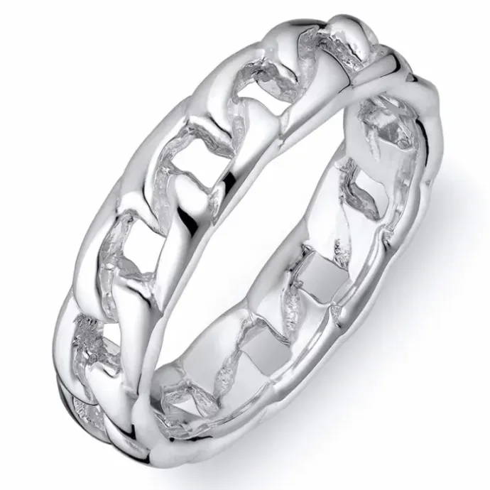 Panzer ring i sølv