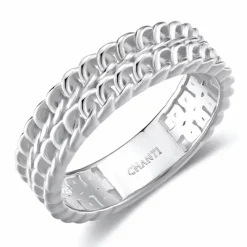 Panzer ring i sølv