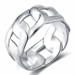 Panzer ring i sølv