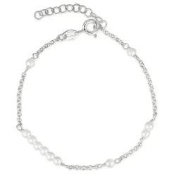 Perle armbånd i sølv x 3,0 mm