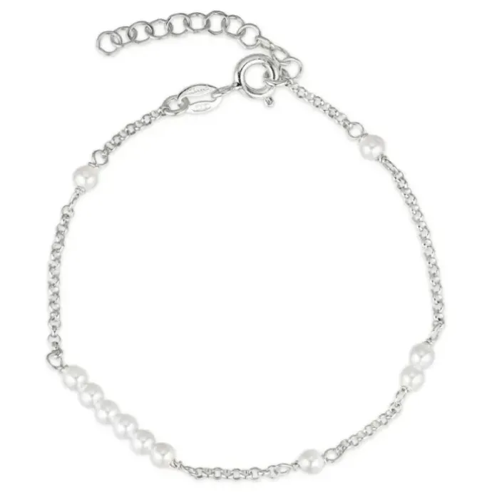 Perle armbånd i sølv x 3,0 mm