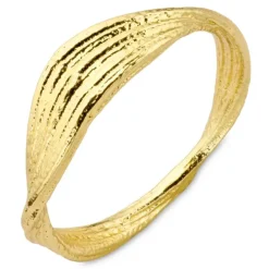 Ring i forgyldt messing