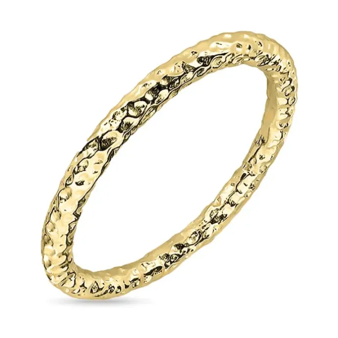 Ring i forgyldt sølv