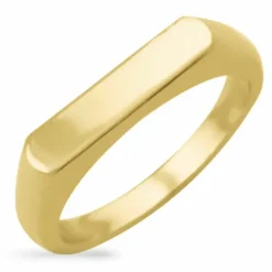 Ring i forgyldt sølv