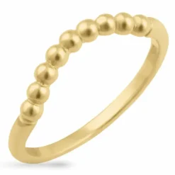 Ring i forgyldt sølv