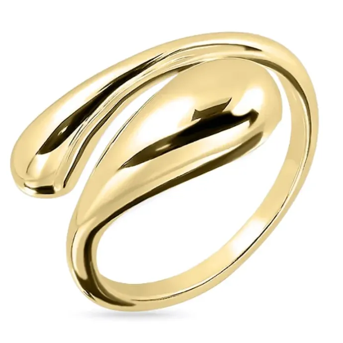 Ring i forgyldt sølv