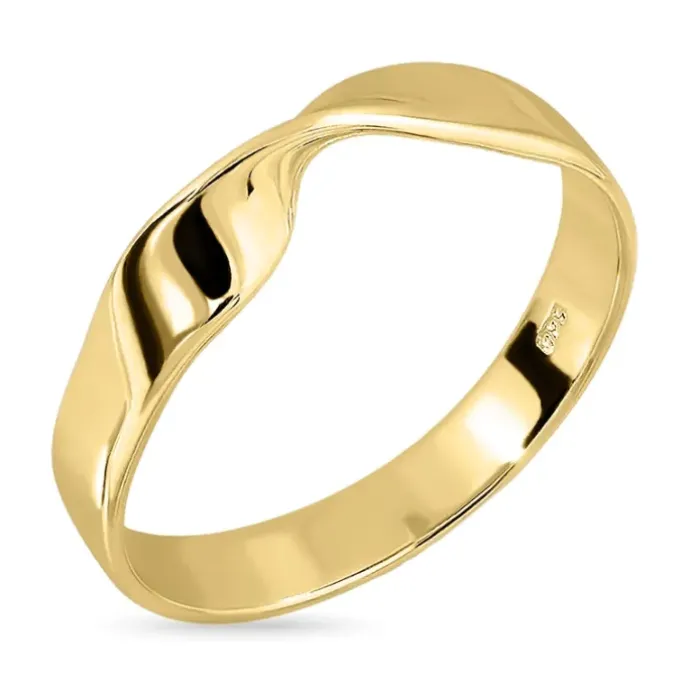 Ring i forgyldt sølv