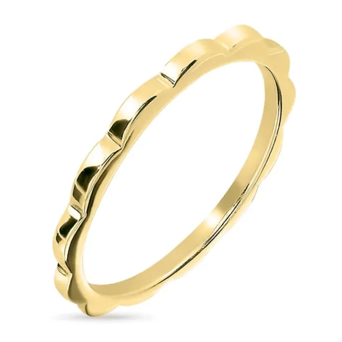 Ring i forgyldt sølv
