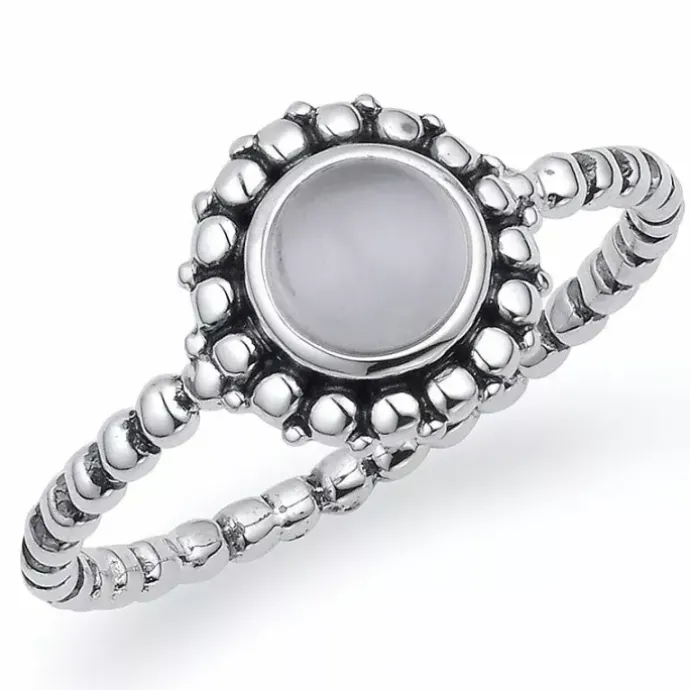 Ring i oxideret sterlingsølv