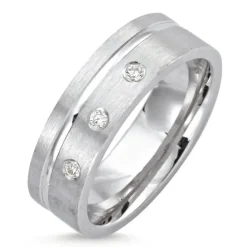 Ring i rhodineret sølv