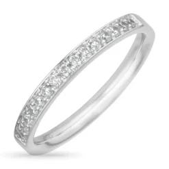 Ring i rhodineret sølv