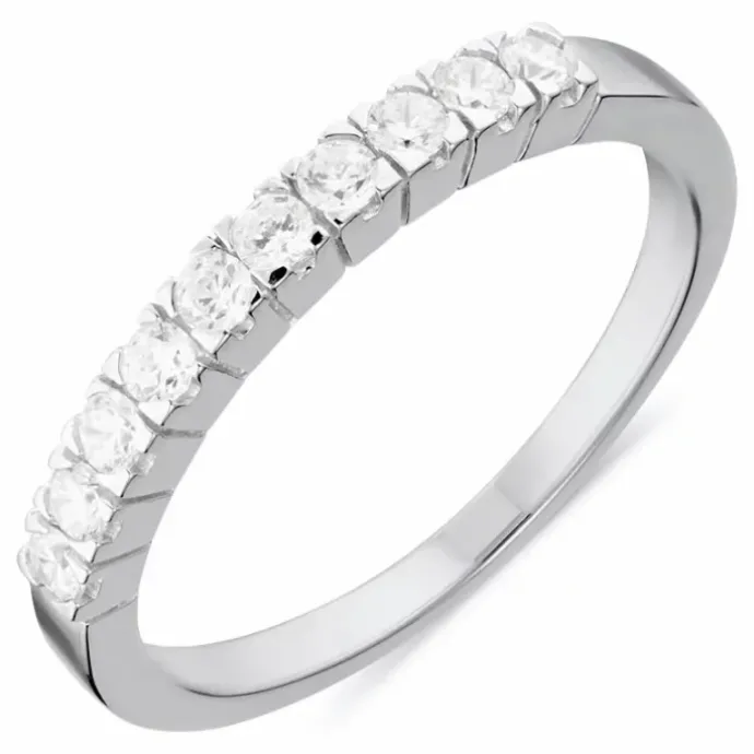 Ring i rhodineret sølv